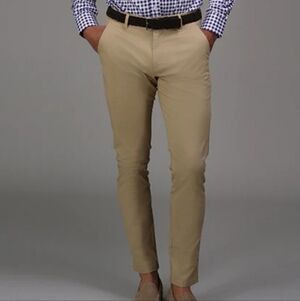 Collars & Co. Classic CEO Khaki Chino Pants New